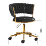 Sedia Girevole 4Rico Qs-Gw01G Nera 8