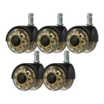 Set Di 5 Ruote Per Sgabello A Pressione Roll Speed ​​Duo