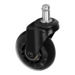 Set Di 5 Ruote Per Sgabello Roll Speed ​​Nere A Pressione 1