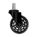 Set Di 5 Ruote Per Sgabello Roll Speed ​​Nere A Pressione 2