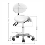 Sgabello Cosmetico 1025 Bianco Giovanni 4