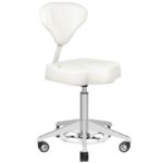 Sgabello Cosmetico Bianco Con Rigonfiamento Azzurro 156F