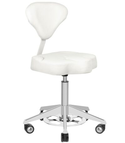 Sgabello Cosmetico Bianco Con Rigonfiamento Azzurro 156F