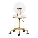 Sgabello Cosmetico H5 Bianco Oro 2