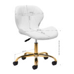 Sgabello Cosmetico Qs-06G Bianco 6