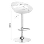 Sgabello Da Bar Qs-B01 Bianco 5