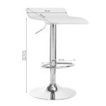 Sgabello Da Bar Qs-B08 Bianco 5
