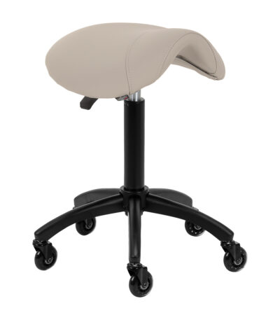 Sgabello Da Parrucchiere Gabbiano D032 Grigio-Beige