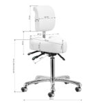 Sgabello Podologico Giovanni 1005 Bianco 13