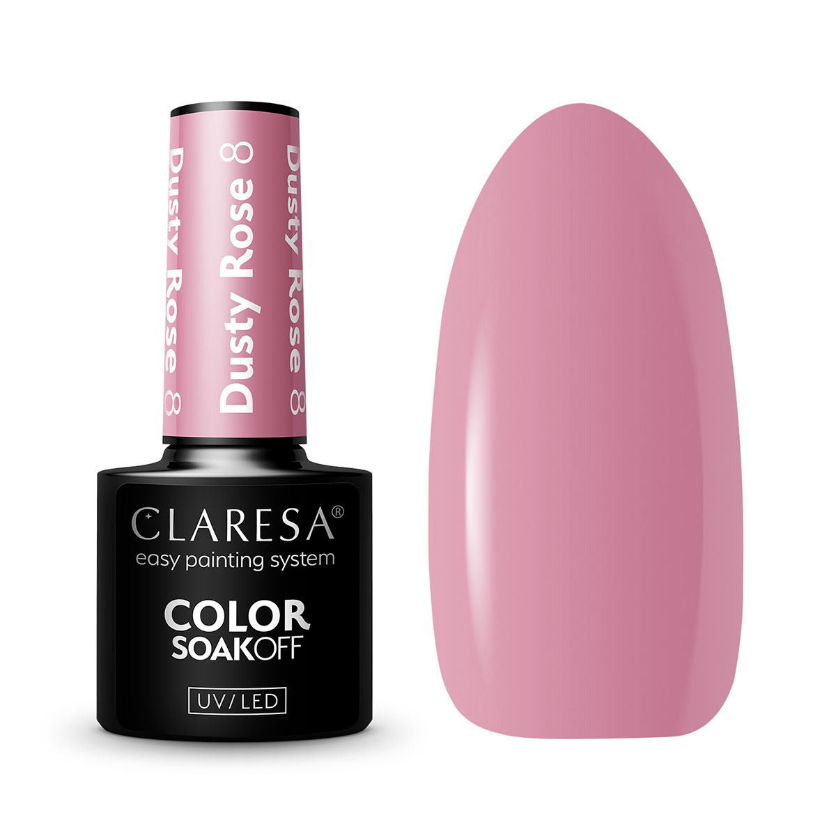 Smalto Ibrido Claresa Dusty Rose 8 -5G Smalto Ibrido Claresa Dusty Rose 8 -5G