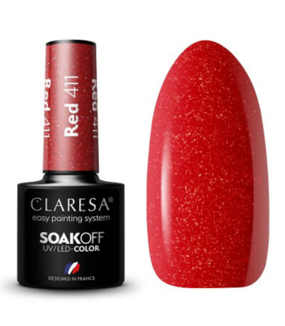 Smalto Ibrido Claresa Rosso 411 -5G