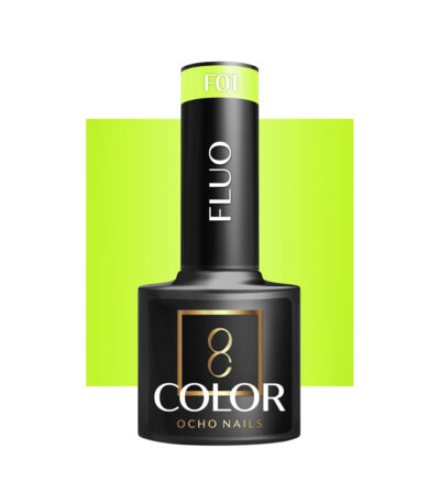 Smalto Ibrido Ocho Nails Fluo F01 -5 G
