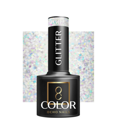 Smalto Ibrido Ocho Nails Glitter G02 -5 G