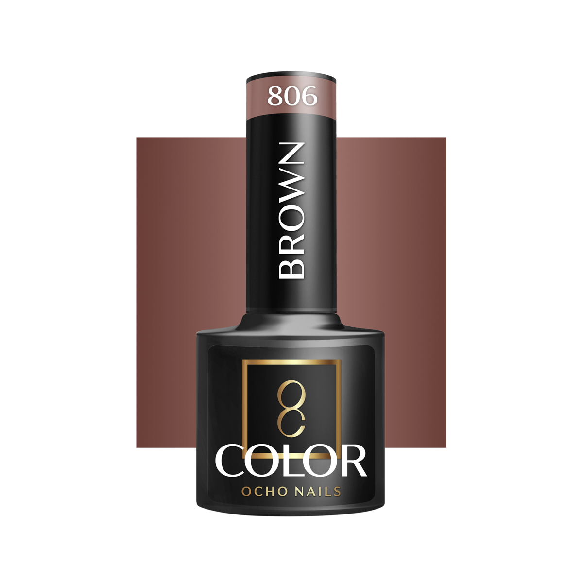 Smalto Ibrido Ocho Nails Marrone 806 -5 G Smalto Ibrido Ocho Nails Marrone 806 -5 G