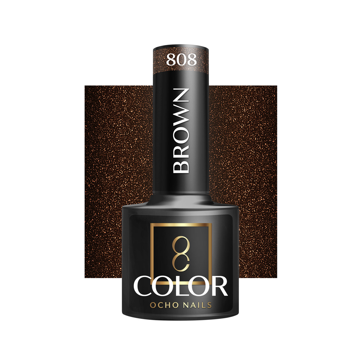 Smalto Ibrido Ocho Nails Marrone 808 -5 G Smalto Ibrido Ocho Nails Marrone 808 -5 G