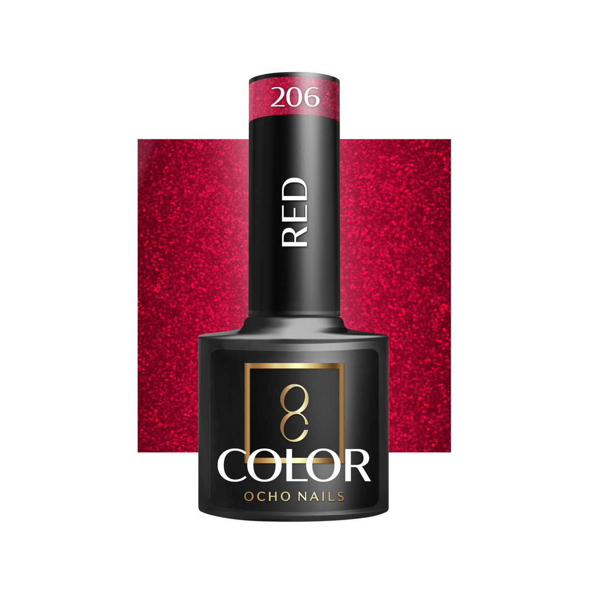 Smalto Ibrido Ocho Nails Rosso 206 -5 G Smalto Ibrido Ocho Nails Rosso 206 -5 G