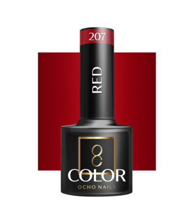 Smalto Ibrido Ocho Nails Rosso 207 -5 G