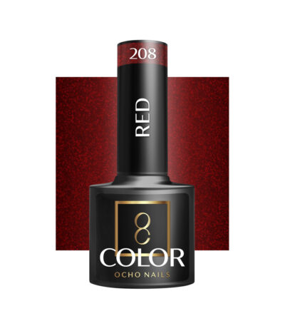 Smalto Ibrido Ocho Nails Rosso 208 -5 G