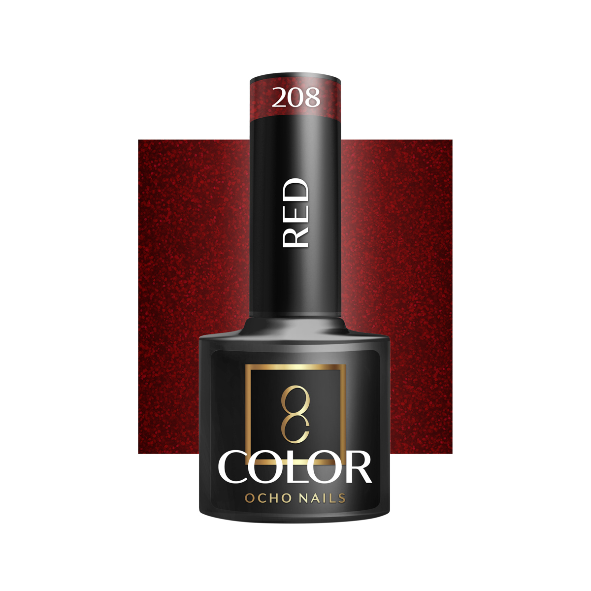 Smalto Ibrido Ocho Nails Rosso 208 -5 G Smalto Ibrido Ocho Nails Rosso 208 -5 G