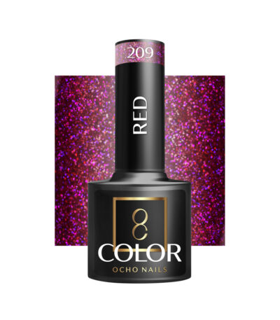 Smalto Ibrido Ocho Nails Rosso 209 -5 G