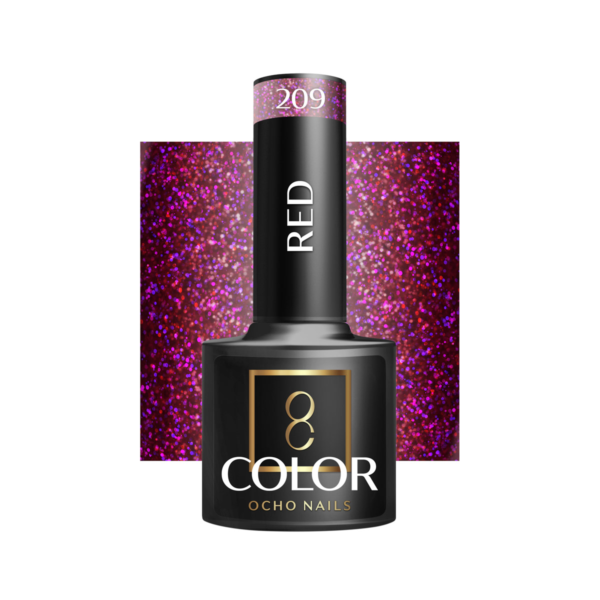 Smalto Ibrido Ocho Nails Rosso 209 -5 G Smalto Ibrido Ocho Nails Rosso 209 -5 G