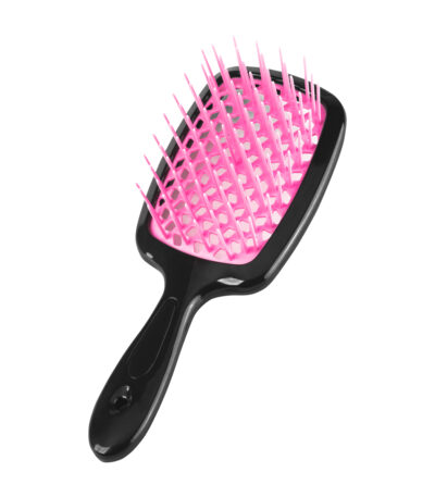 Spazzola Per Capelli Hs Nero Rosa