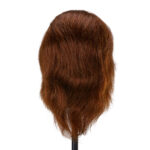 Testina Da Parrucchiere Gabbiano Wz3, Capelli Naturali, Colore 4#, Lunghezza 8" - immagine 3