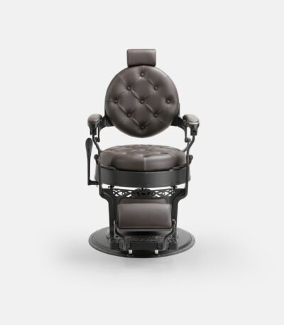 DD Hairdressing poltrona da barbiere a pompa grigio MACK