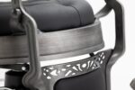 DD Hairdressing poltrona da barbiere a pompa grigio MACK