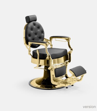 DD Hairdressing poltrona da barbiere elegante idraulica nero MAE