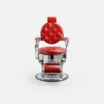 DD Hairdressing poltrona da barbiere elegante rosso MACK