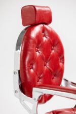 DD Hairdressing poltrona da barbiere elegante rosso MACK