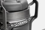 DD Hairdressing poltrona da barbiere reclinabile grigio MACK