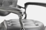DD Hairdressing poltrona da barbiere reclinabile grigio MACK
