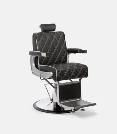 DD Hairdressing poltrona da barbiere reclinabile nero GON
