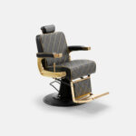 DD Hairdressing poltrona da barbiere reclinabile nero GON