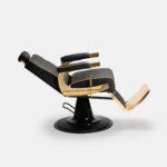 DD Hairdressing poltrona da barbiere reclinabile nero GON