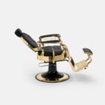 DD Hairdressing poltrona da barbiere reclinabile nero MACK