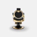 DD Hairdressing poltrona da barbiere reclinabile nero MACK