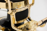 DD Hairdressing poltrona da barbiere reclinabile nero MACK