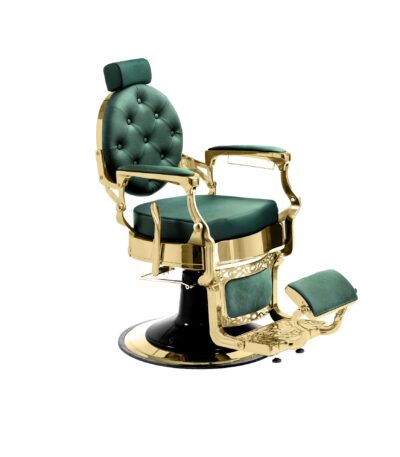 DD Hairdressing poltrona da barbiere verde MAE