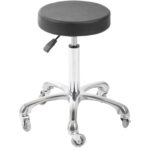 DD Hairdressing sgabello con ruote nero