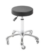 DD Hairdressing sgabello con ruote nero