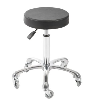 DD Hairdressing sgabello con ruote nero