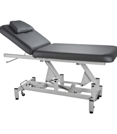 DD Wellness lettino da massaggio elettrico 2 sezioni grigio SEEM