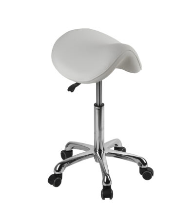 DD Wellness sgabello a sella basculante bianco OBSI