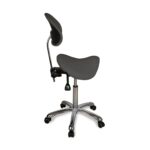 DD Wellness sgabello a sella schienale regolabile bianco ZEO