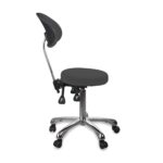 DD Wellness sgabello con schienale inclinazione regolabile antracite ZIN