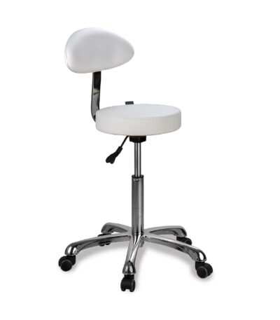 DD Wellness sgabello schienale regolabile bianco Opal Back