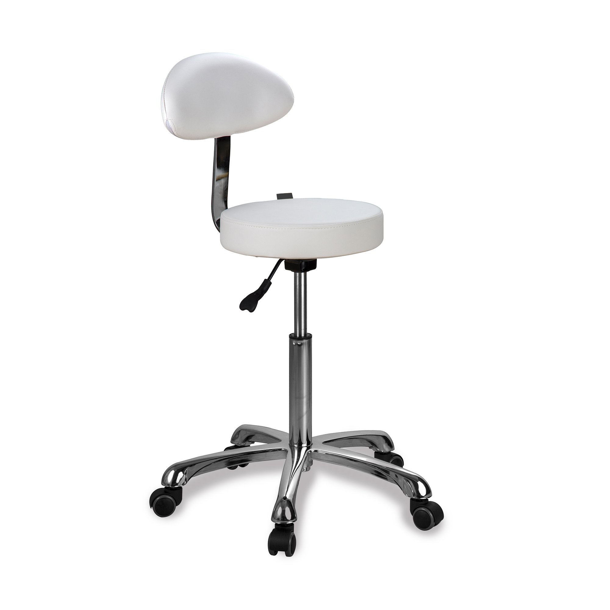 DD Wellness sgabello schienale regolabile bianco Opal Back DD Wellness sgabello schienale regolabile bianco Opal Back